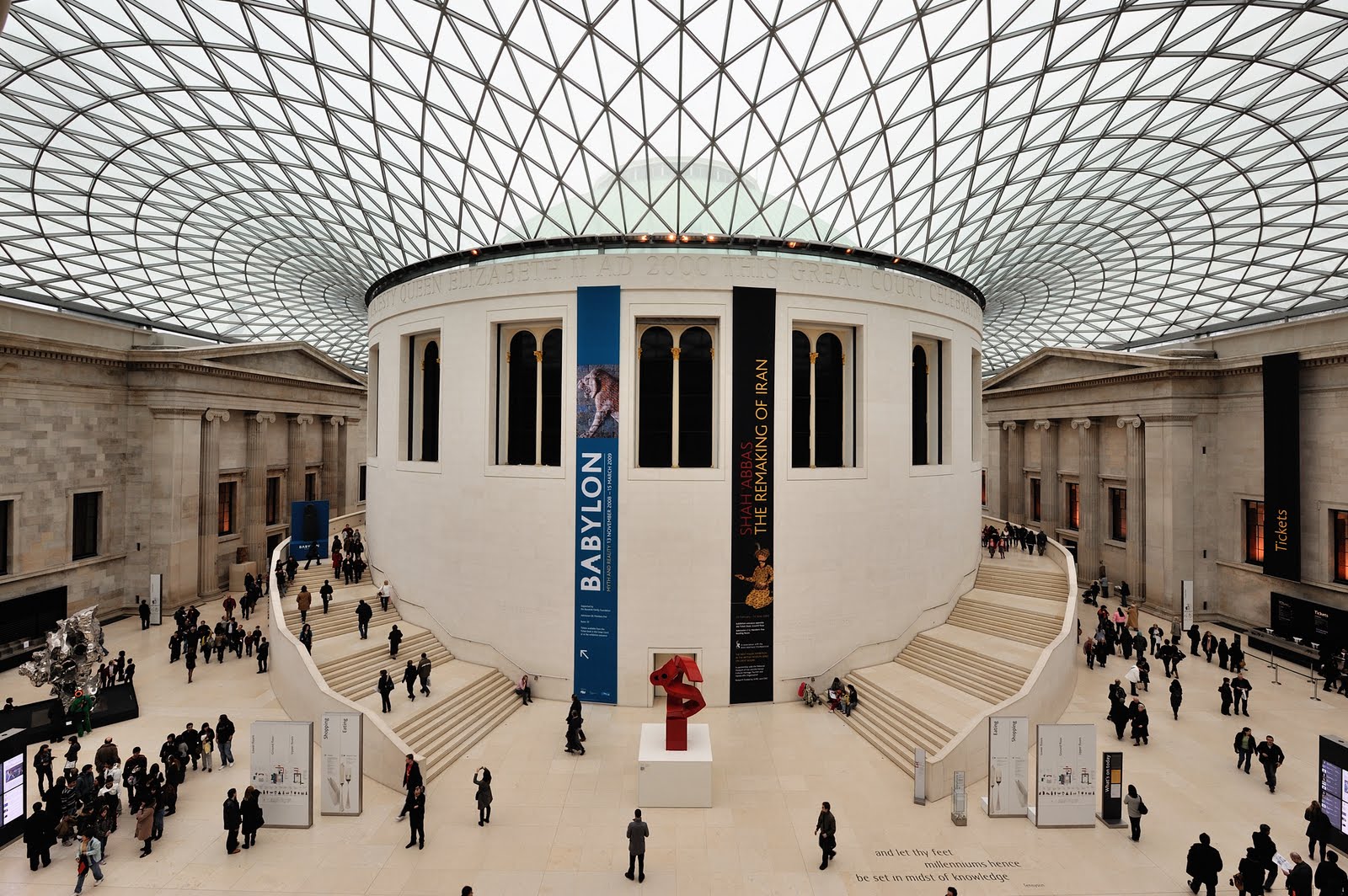 Filming inside the British Museum